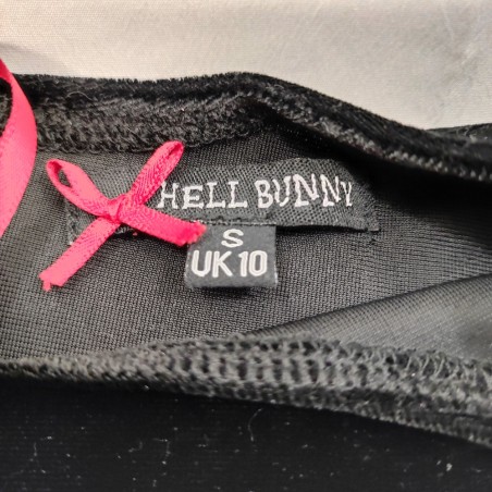 Hell Bunny abito donna stile gotico in poliestere nero tg S