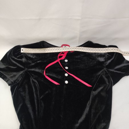 Hell Bunny abito donna stile gotico in poliestere nero tg S