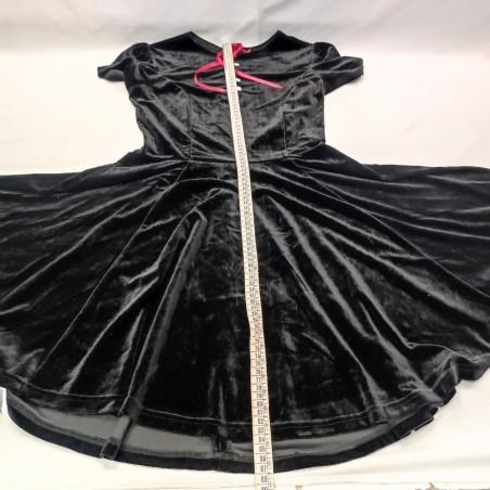 Hell Bunny abito donna stile gotico in poliestere nero tg S