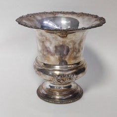 Cestello champagne in Sheffield d. 27 h. 26 cm ossidazioni naturali 2