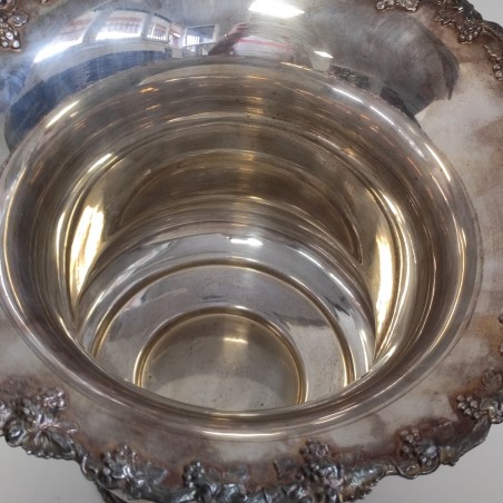 Cestello champagne in Sheffield d. 27 h. 26 cm ossidazioni naturali