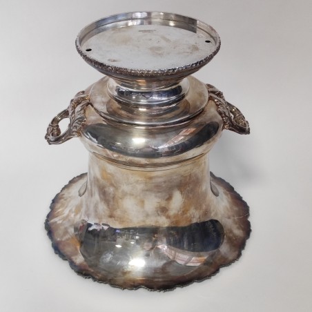 Cestello champagne in Sheffield d. 27 h. 26 cm ossidazioni naturali