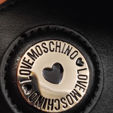 Borsa donna Love Moschino in tessuto grosso colore grigio pari nuovo