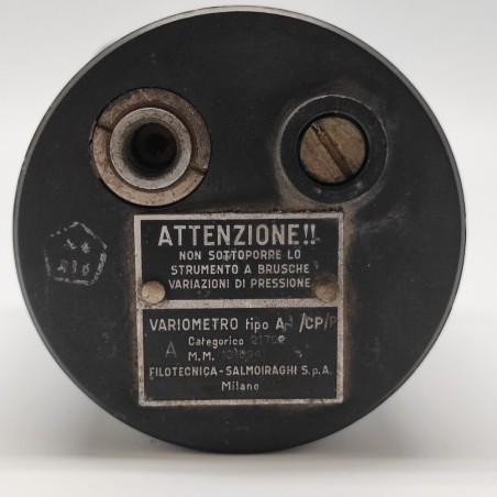 Variometro tipo A Salmoiraghi strumento cockpit aeronautico Fiat G 59 usato
