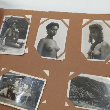 Album 250 fotografie e cartoline Abissinia 31x23 cm. Ingiallimenti