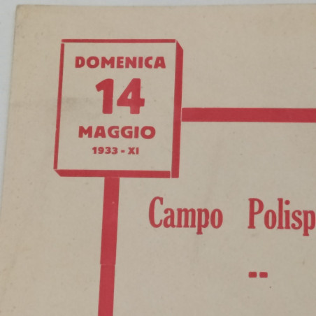 Locandina 2° gymkana automobilistica Sassuolo anno 1933 . Buono
