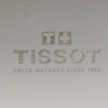 Cofanetto per orologio Tissot rosso e nero 17x11x8 cm con documenti. Ottimo
