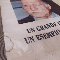 Manifesto mortuario Almirante MSI 70x99 cm. Riparazioni, macchie 2