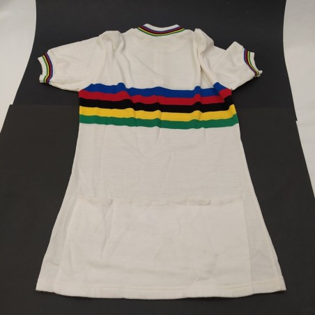 Maglia da ciclista Colnago con autografo di Ercole Baldini anni '50. Buono
