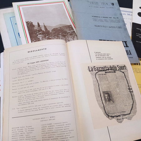 Lotto di 46 programmi di gare ciclistiche anni dal 1938 agli anni '80. Buono