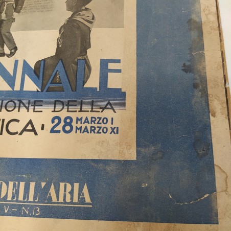 Rivista Le vie dell'aria, per i 10 anni della fondazione aeronautica 1933. Aloni