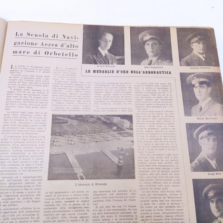 Rivista Le vie dell'aria, per i 10 anni della fondazione aeronautica 1933. Aloni