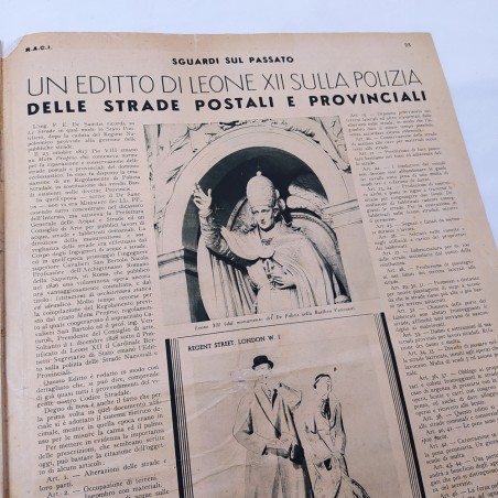 Rivista Raci 1934 Coppa d'Oro del Duce, speciale Mille Miglia. Ingiallimenti