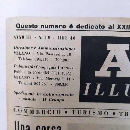Rivista Auto illustrazione 1951, XXII Gran Premio. Buono stato di conservazione