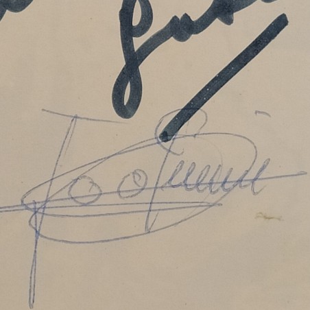 Cartolina di Gabriela Amaya con autografo e dedica 1985. Buono