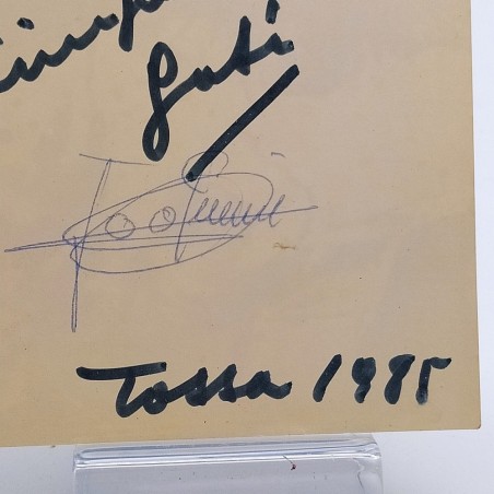 Cartolina di Gabriela Amaya con autografo e dedica 1985. Buono