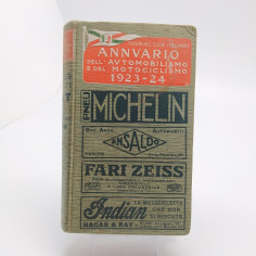 Annuario di automobilismo e motociclismo Michelin 1923/24. Leggeri ingiallimenti