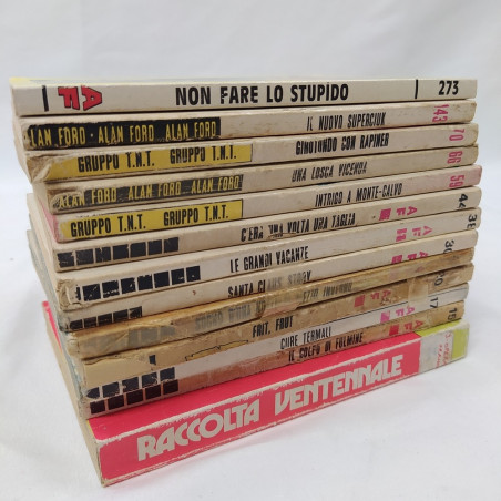 Lotto di 13 numeri di Alan Ford anni '70-'80-'90. Segni del tempo