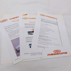 Cartellina auto Maggiora con dati tecnici delle vetture. Buono 2