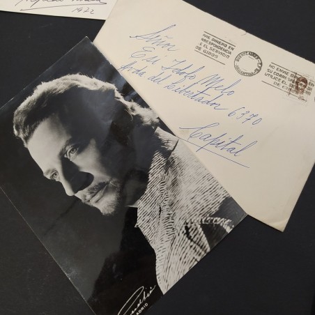 Lotto di 12 cartoline autografe del tenore Kraus 1972. Buono