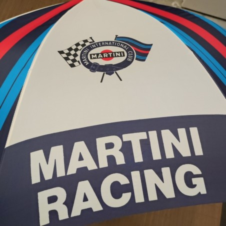 Lotto di 2 ombrelli Martini con manici in legno. Ingiallimenti