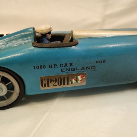 Modellino auto sportiva in legno Sunbeam 1000 HP Car blu GP2011 - 2006