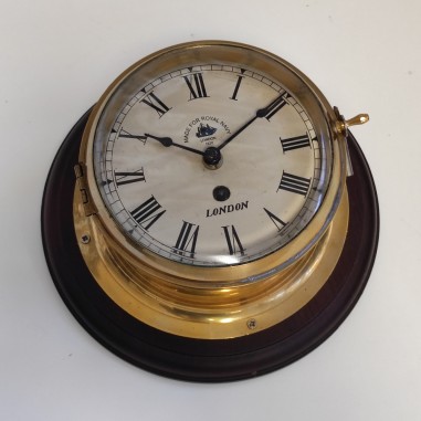 Antico orologio nautico Royal Navy London 1920 funzionante