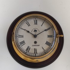 Antico orologio nautico Royal Navy London 1920 funzionante 2