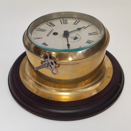 Antico orologio nautico Royal Navy London 1920 funzionante