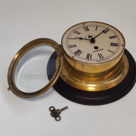 Antico orologio nautico Royal Navy London 1920 funzionante