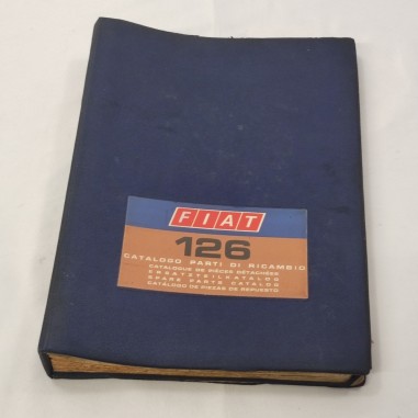 Fiat 126 catalogo parti di ricambio 1° ed. macchie diffuse