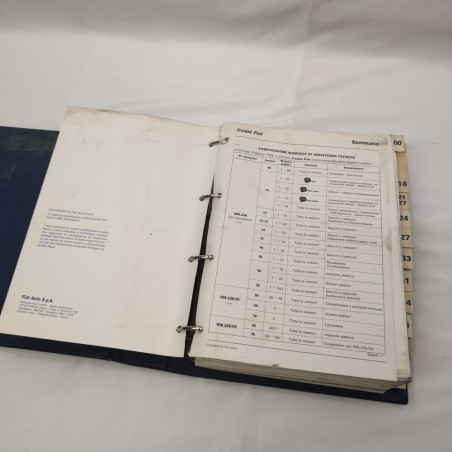 Manuale assistenza tecnica Coupè Fiat stampato 506.226/04 - macchie diffuse