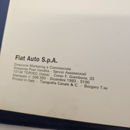 Manuale assistenza tecnica Coupè Fiat Diagnosi impianto elettrico