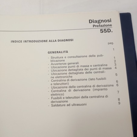 Manuale assistenza tecnica Coupè Fiat Diagnosi impianto elettrico