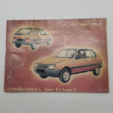 Libretto uso manutenzione Citroen VISA II L, Super E & X, 1982