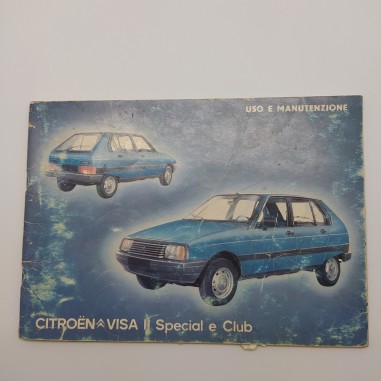 Libretto uso manutenzione Citroen VISA II Special e Club 1981