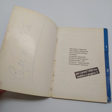 Libretto uso manutenzione Citroen Service BX, BX14, BX16. Ed. 1983