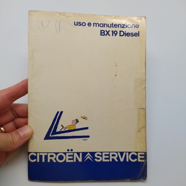 Libretto uso manutenzione Citroen BX 19 Diesel anno 1983