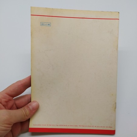 Libretto uso manutenzione Citroen BX, BX 14 &16, BX 19 GT 1985