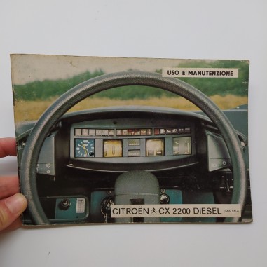 Libretto uso manutenzione Citroen CX 2200 diesel (MA-MG) 1977