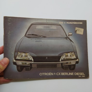 Libretto uso manutenzione Citroen CX Berline diesel - MA MM. Condizioni mediocri