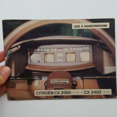 Libretto uso manutenzione Citroen CX 2000 (MA-MB), CX 2400 (MA-MJ) 1978. Macchie