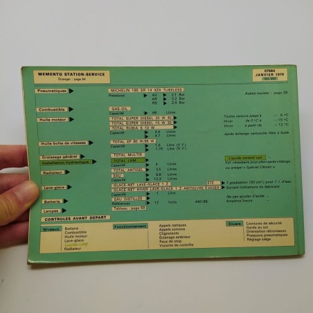 Libretto uso manutenzione Citroen CX Break diesel (MA-MN) Notice d'emploi - 1979