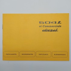 Libretto uso manutenzione Peugeot 504 L et Commerciale diesel multilingue. Buono