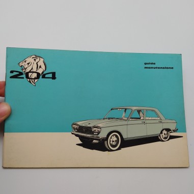 Guida di manutenzione Peugeot 204 num. 1385. Polvere in copertina