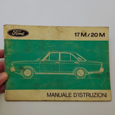 Manuale d'istruzioni Ford 17M/20M 1971. Condizioni mediocri con macchie