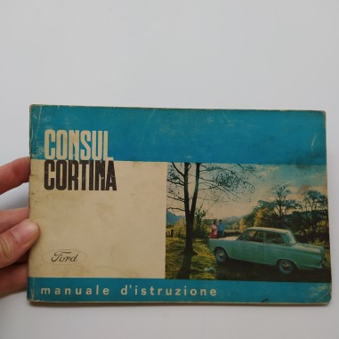 Manuale d'istruzioni Ford Consul Cortina. Manuale in condizioni mediocri