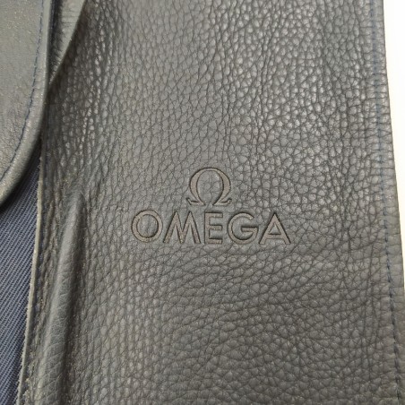 Originale astuccio porta orologi in pelle Omega 28x15 cm. Buono