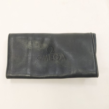 Originale astuccio porta orologi in pelle Omega 28x15 cm. Buono