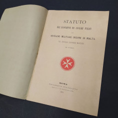 Statuto dell'Associaizone dei Cavalieri italiani, Ordine di Malta 1893. Buono 2